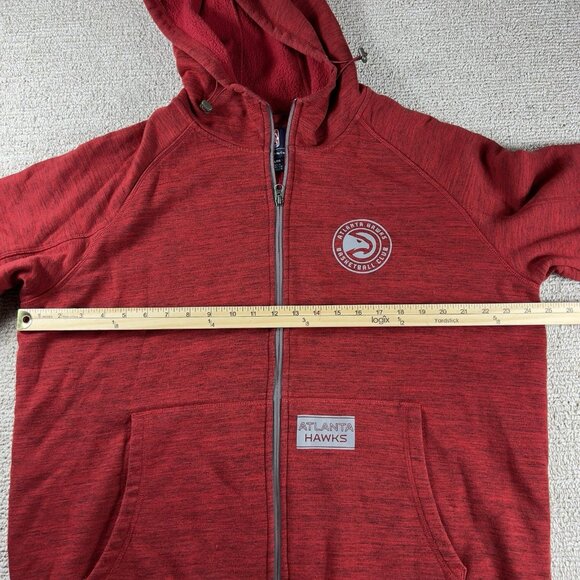 G-III Atlanta Hawks Hooded Jacket Red Gray Men’s Size XL - Picture 5 of 7